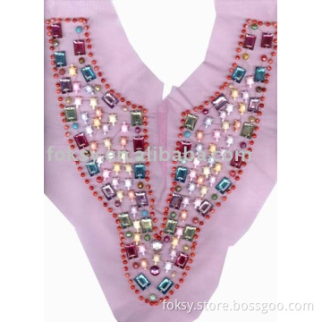 beads lace collar